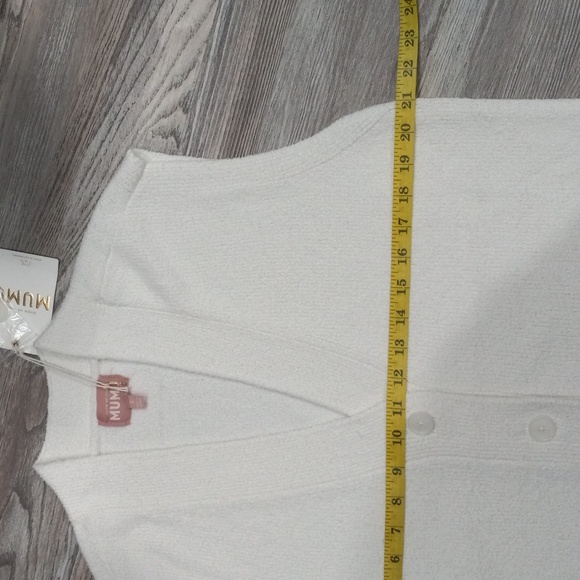 Show Me Your MuMu Steven Sweater Vest White Knit  Sleeveless - Picture 12 of 13